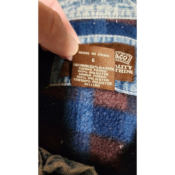 Levi's Straus & Co Fleece Lined Jacket, Heavy In Great Condition, Very Warm - Picture 10 of 12